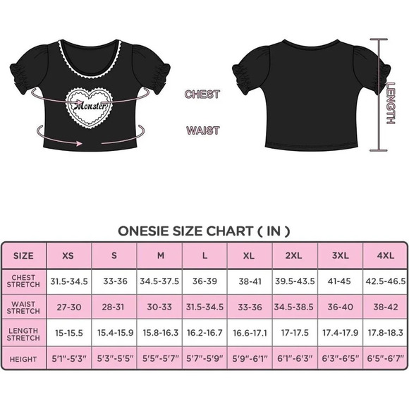 Kawaii Crop Black top Puff Sleeve cotton Scoop  Neck Shirt For Women's - Picture 4 of 8